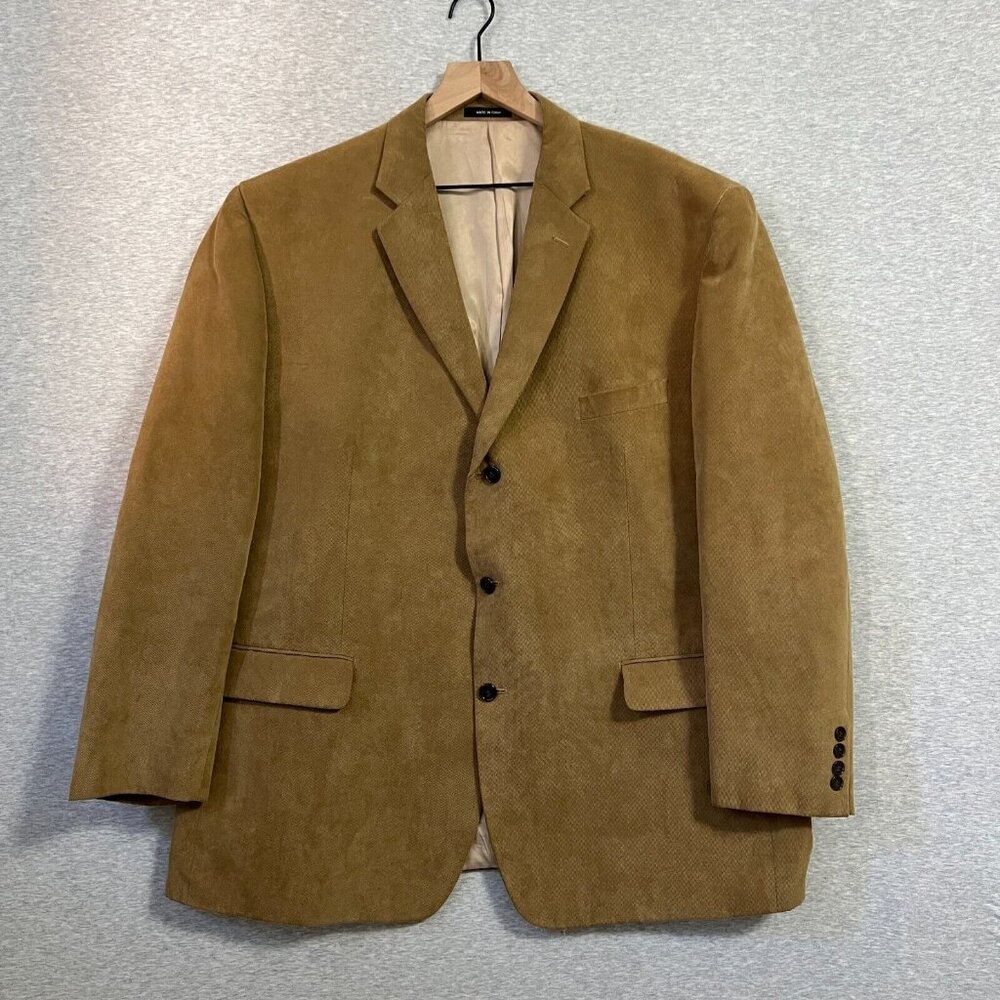 Calvin‎ Klein Corduroy Sport Jacket Mens 50R Brown Blazer Business Casual
